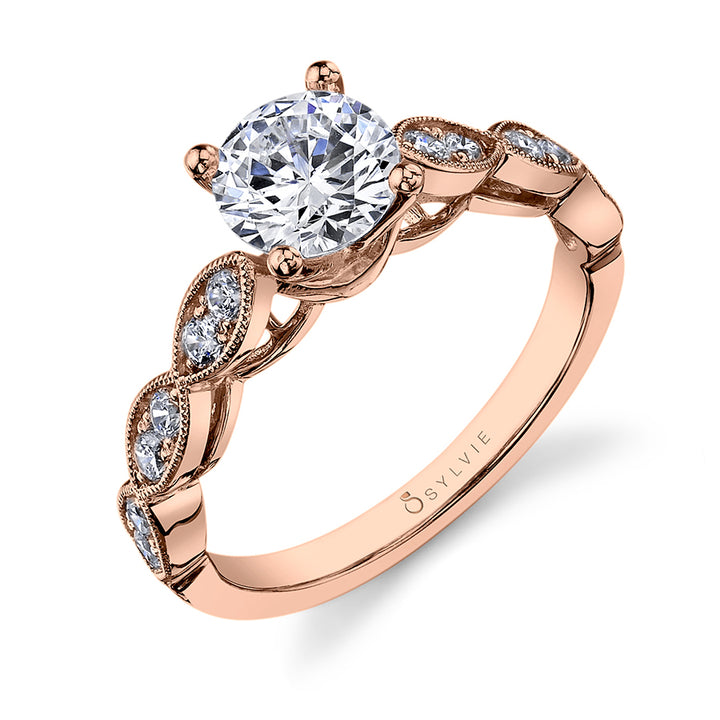 Jullienne - Vintage Inspired Round Solitaire Engagement Ring