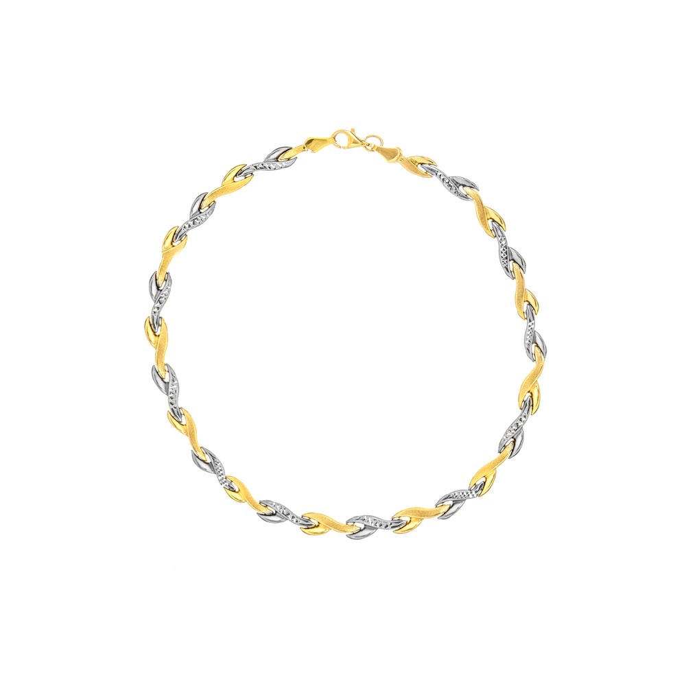 Two-Tone Stampato Mermaid Fin Bracelet
