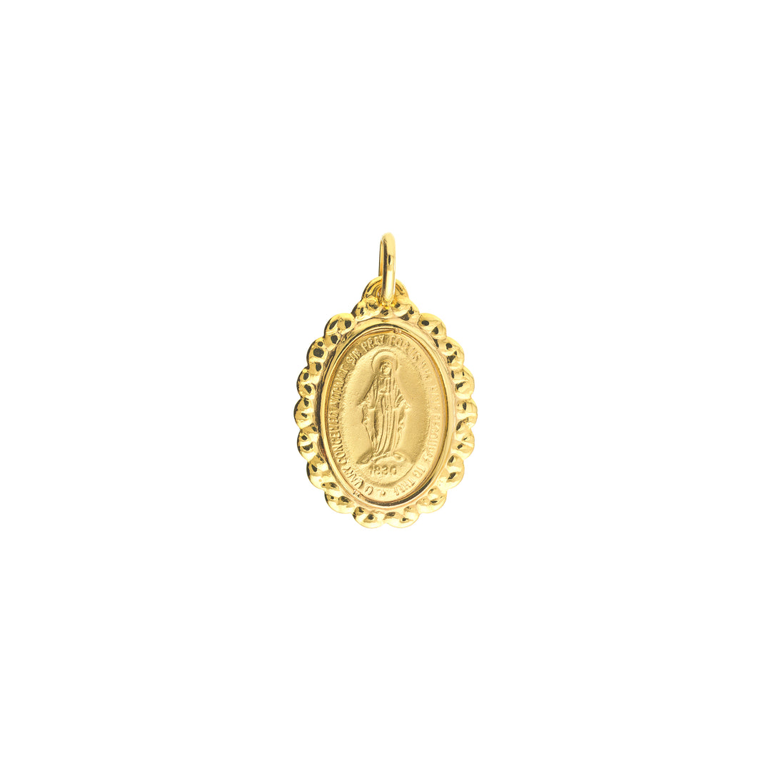 Framed Oval Blessed Mary Medal