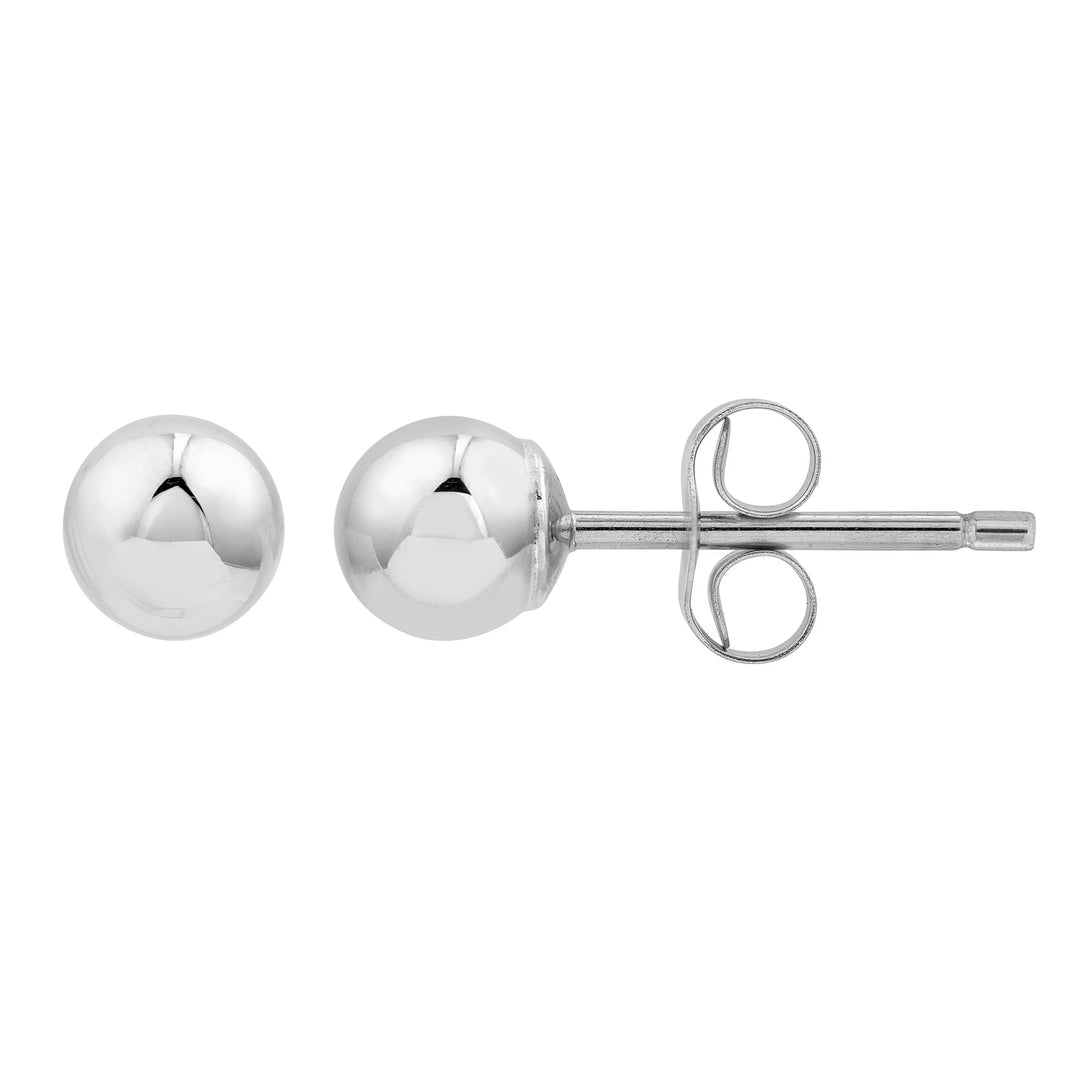 3mm Polished Ball Stud Earrings