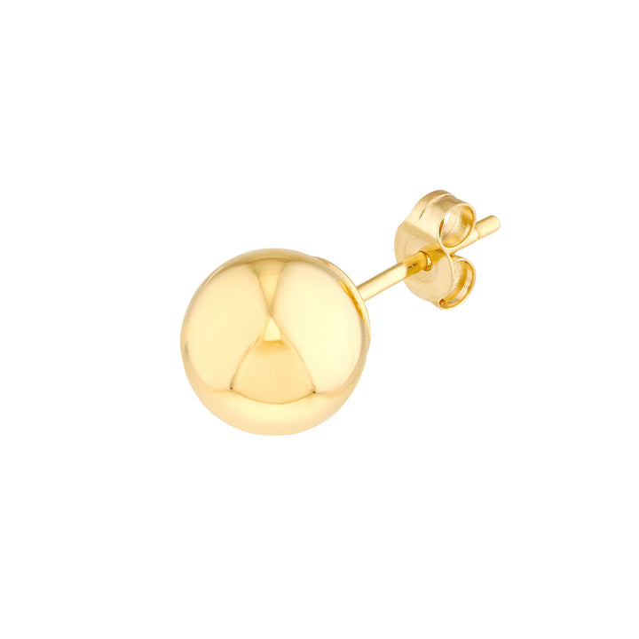 7mm Polished Ball Stud Earrings