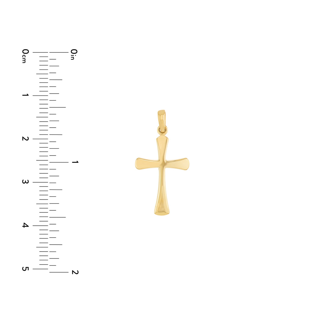 Flare-edged Cross Pendant