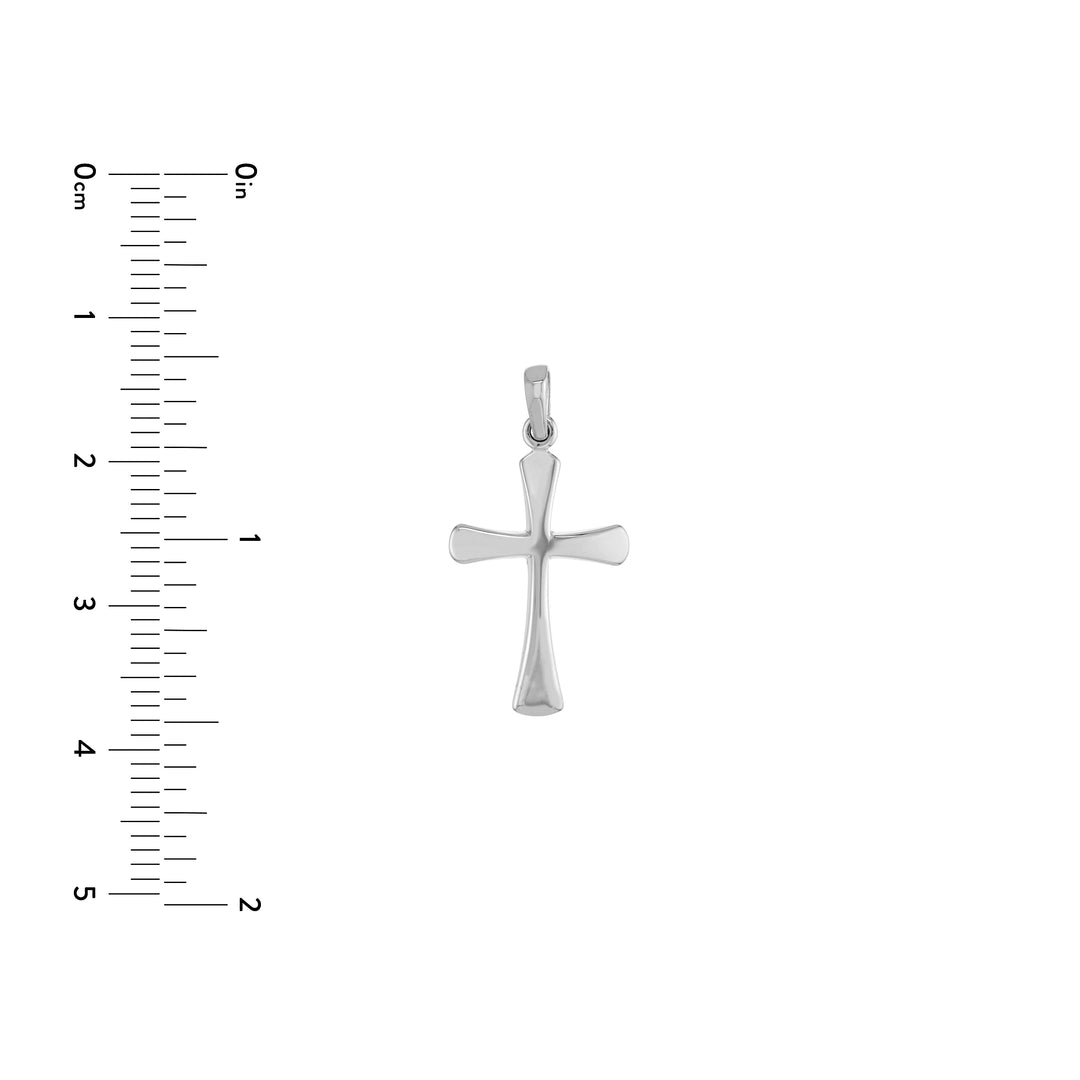 Flare-edged Cross Pendant