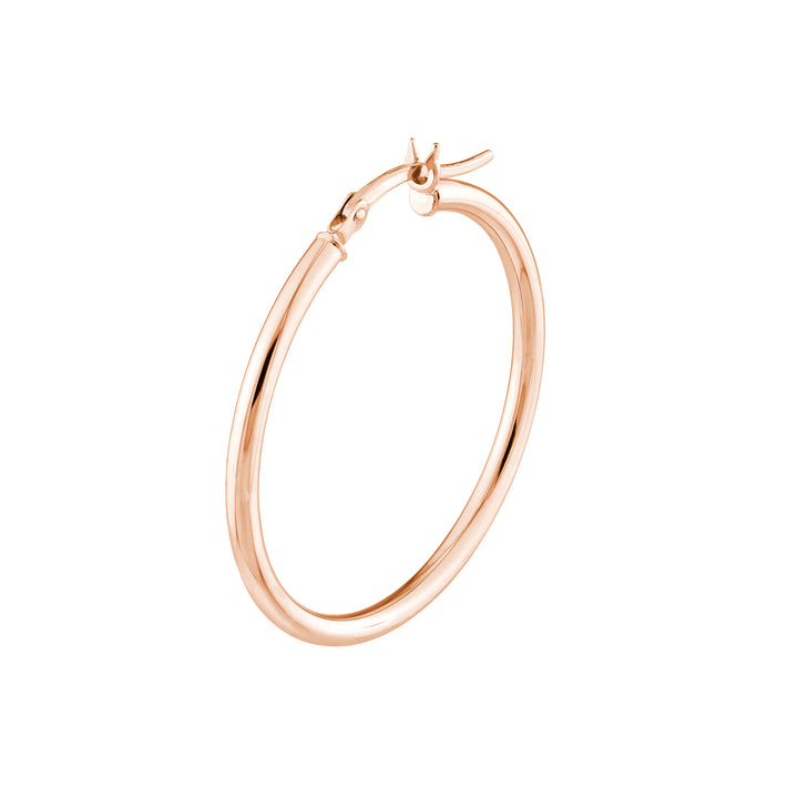 2mm x 30mm Polished Hoop Earrings