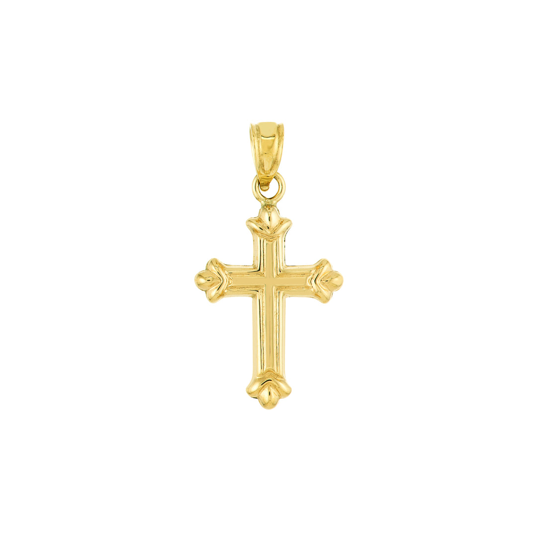 Small Fleur Cross Pendant