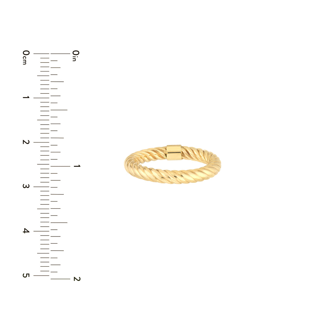 Twisted Rope Tube Ring