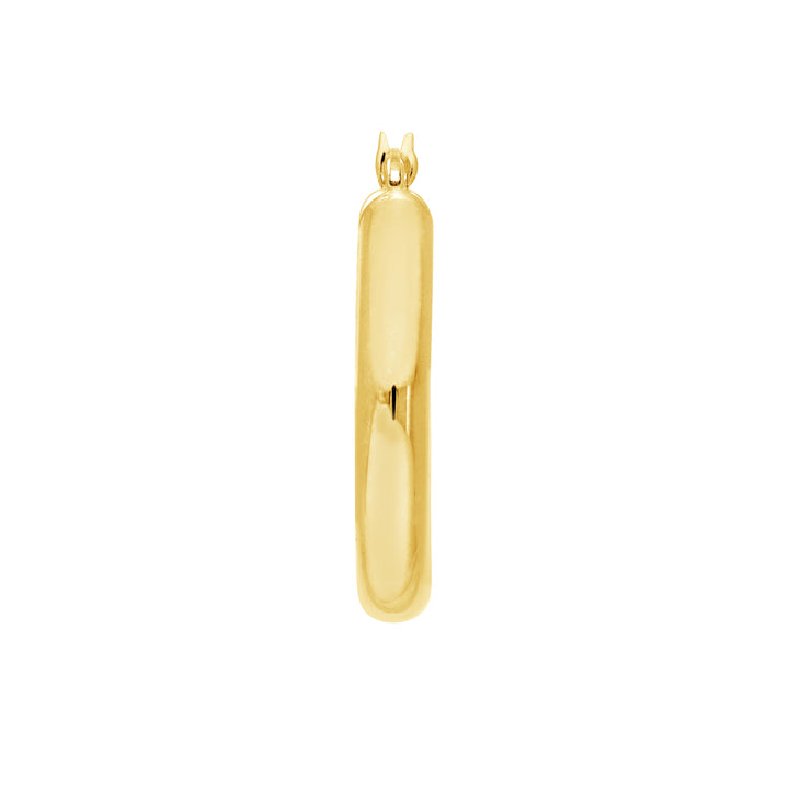 25mm x 4mm Polished Hoop Earrings