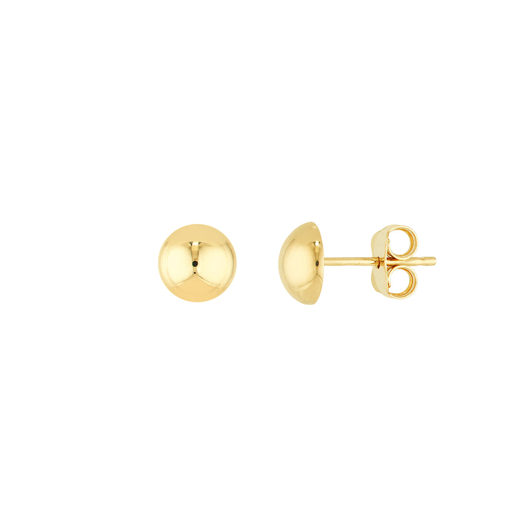 Mini Dome Stud Earrings on Post Back