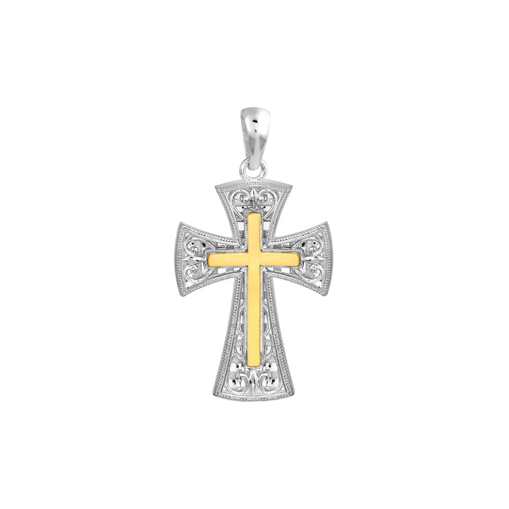 Flat Cross Element Filigree Cross