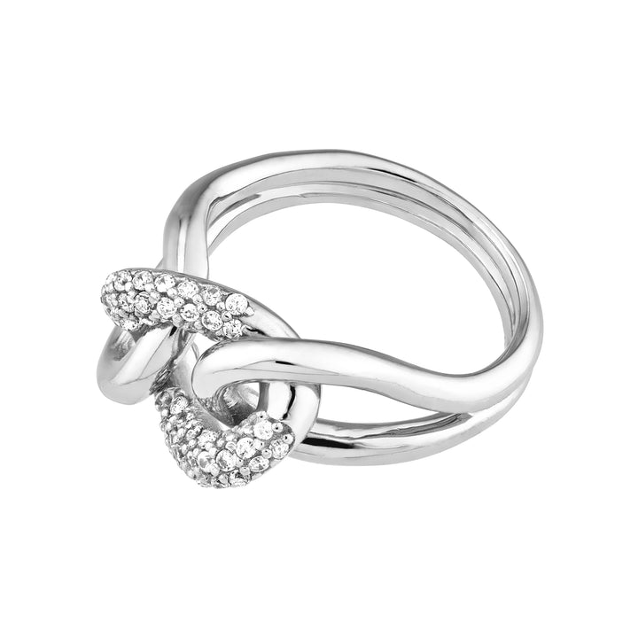 CZ Small Curb Link Ring