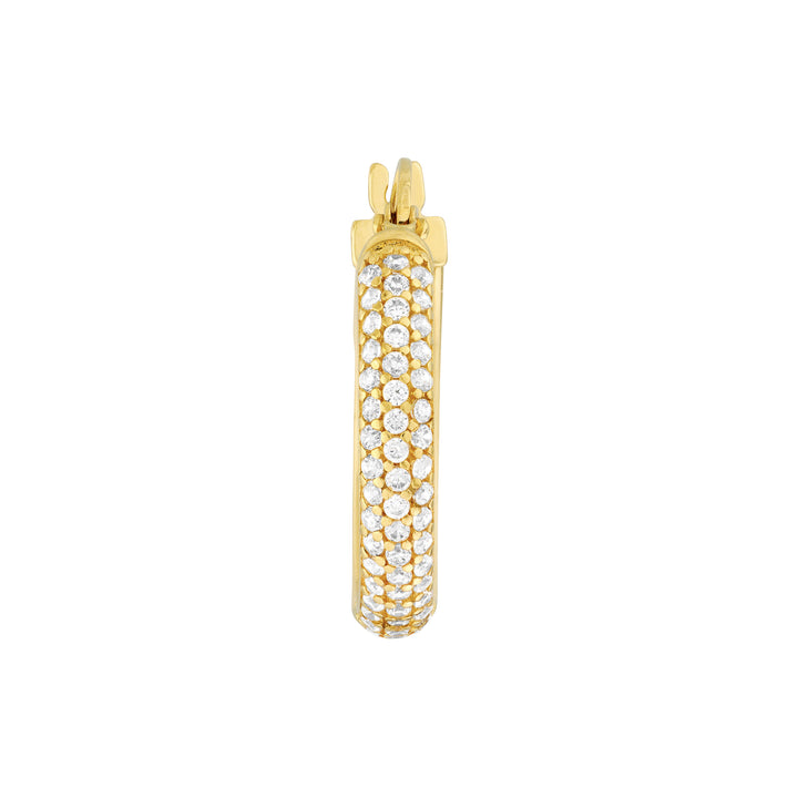 Pavé CZ Hoop Earrings