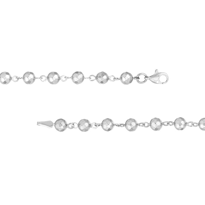 Diamond-Cut Beaded Bracelet