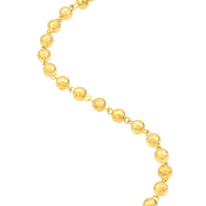 Diamond-Cut Beaded Bracelet