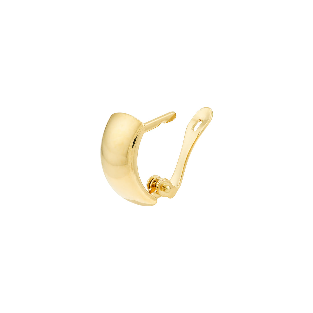 Polished Curve Earrings on Leverback