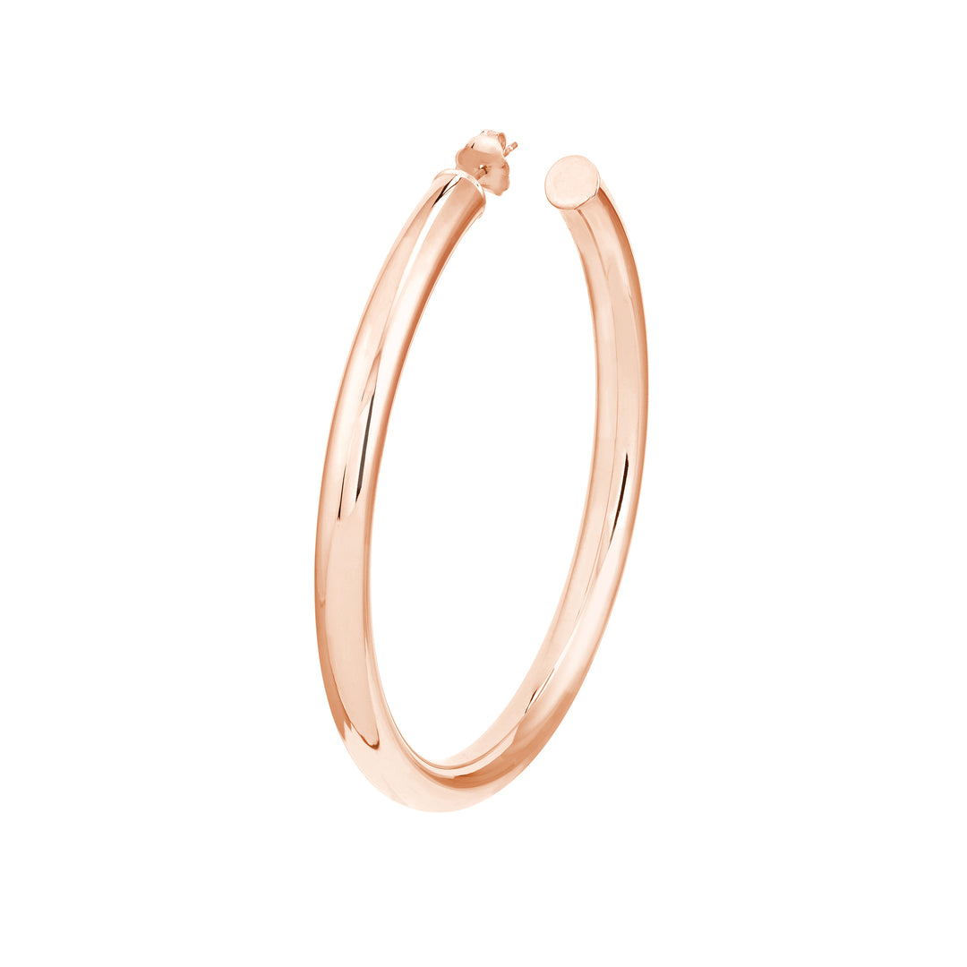 5mm x 60mm Tube Hoop Earrings