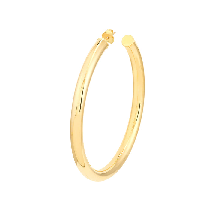 5mm x 60mm Tube Hoop Earrings