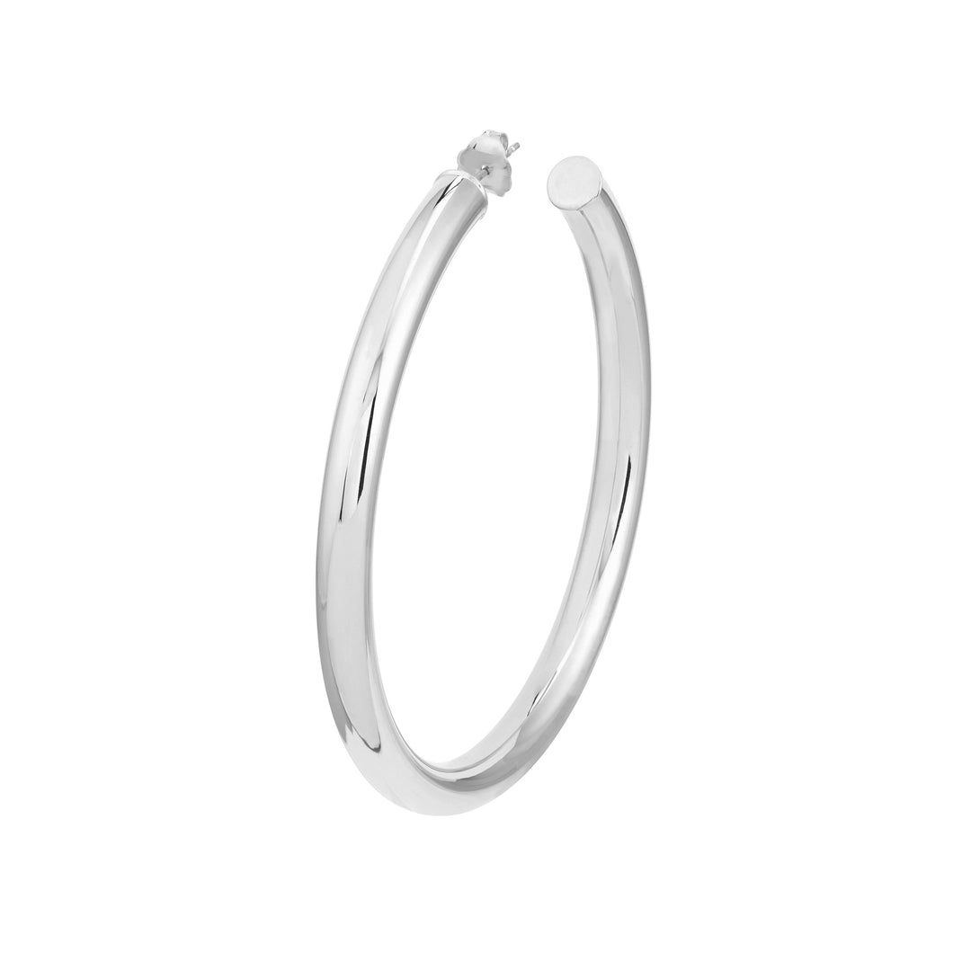 5mm x 60mm Tube Hoop Earrings