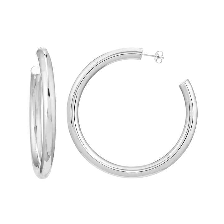 6mm x 60mm Tube Hoop Earrings