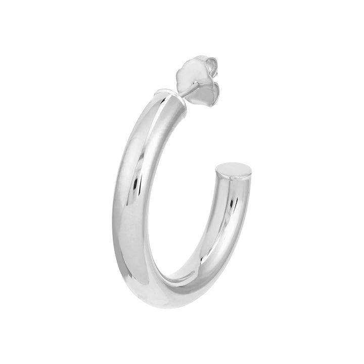 4mm x 25mm Tube Hoop Earrings