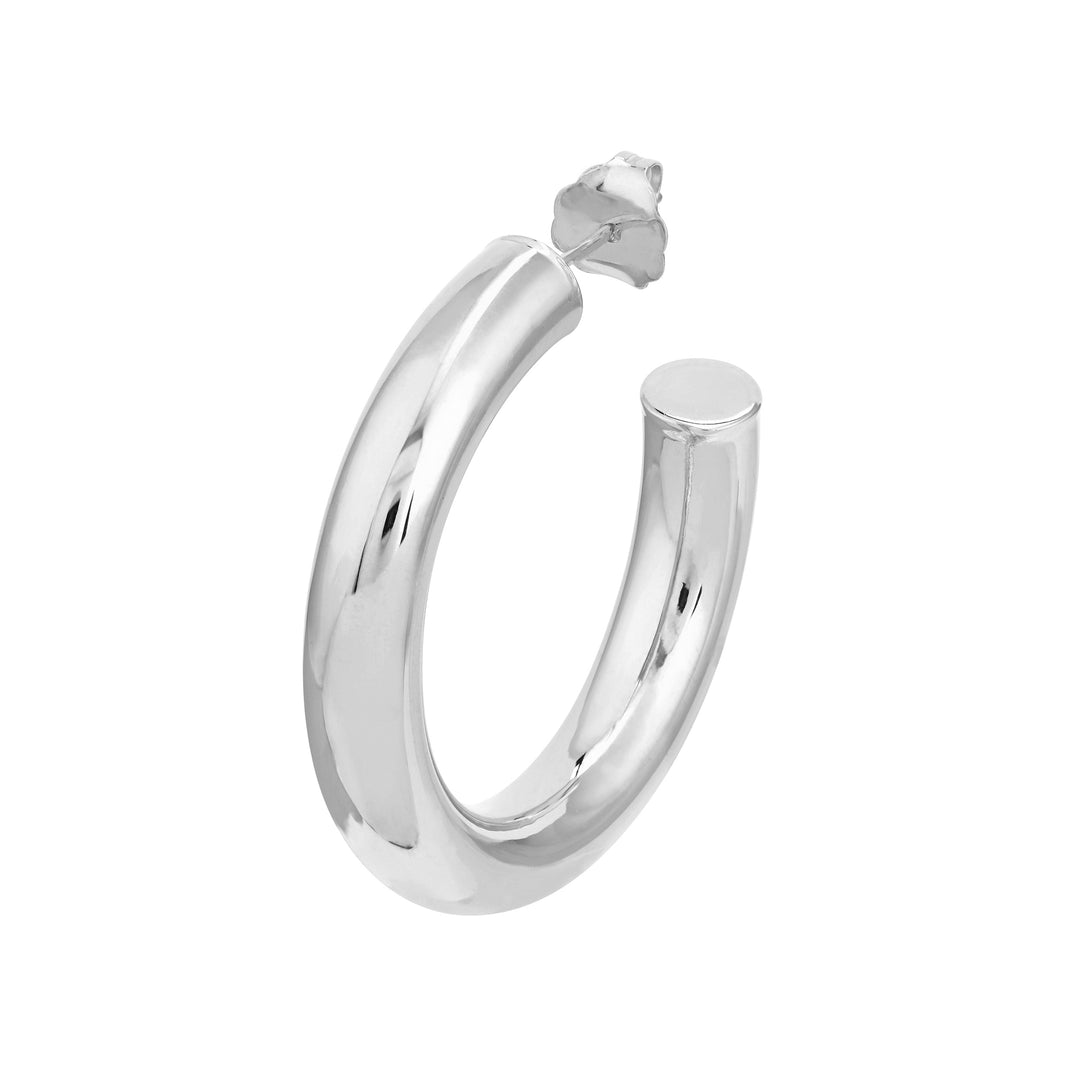 5mm x 30mm Tube Hoop Earrings
