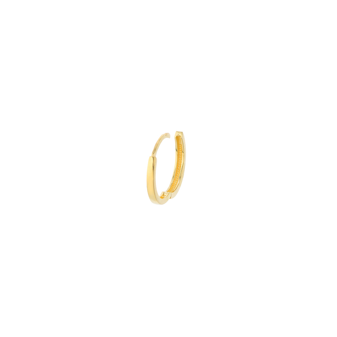 14.25mm Square Wire Hoop Earrings