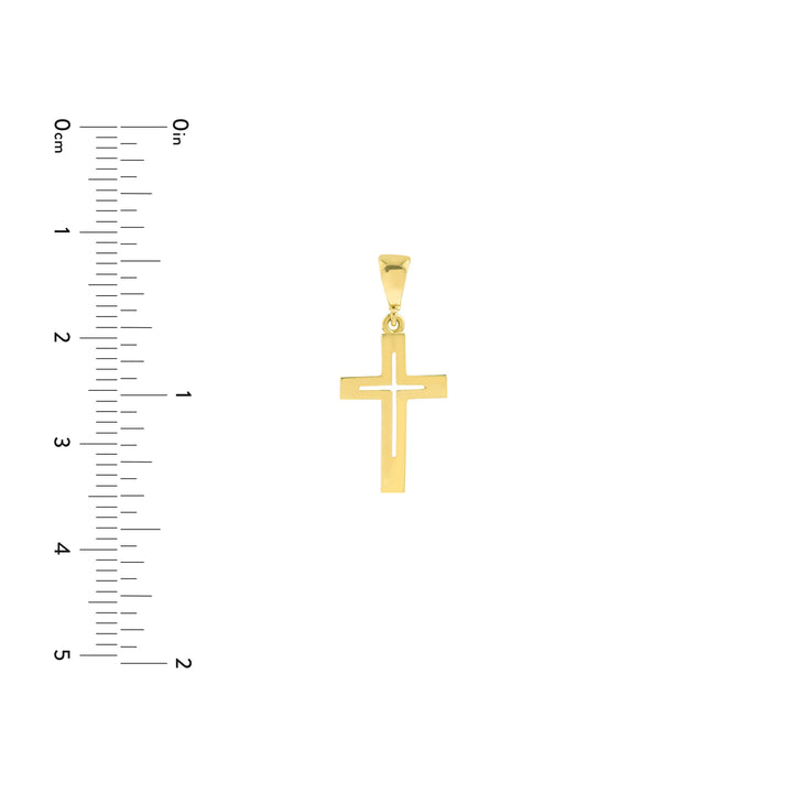Cutout Cross Pendant