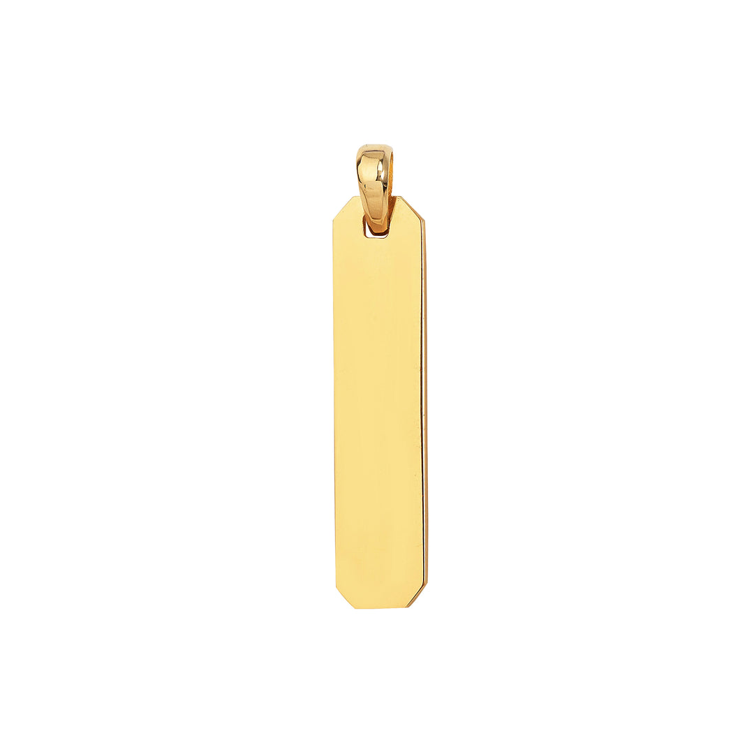 Fancy Elongated Octagon Bar Pendant