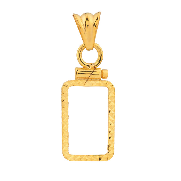 Pamp Suisse Lady Fortuna 1gr Diamond Cut Coin Bezel