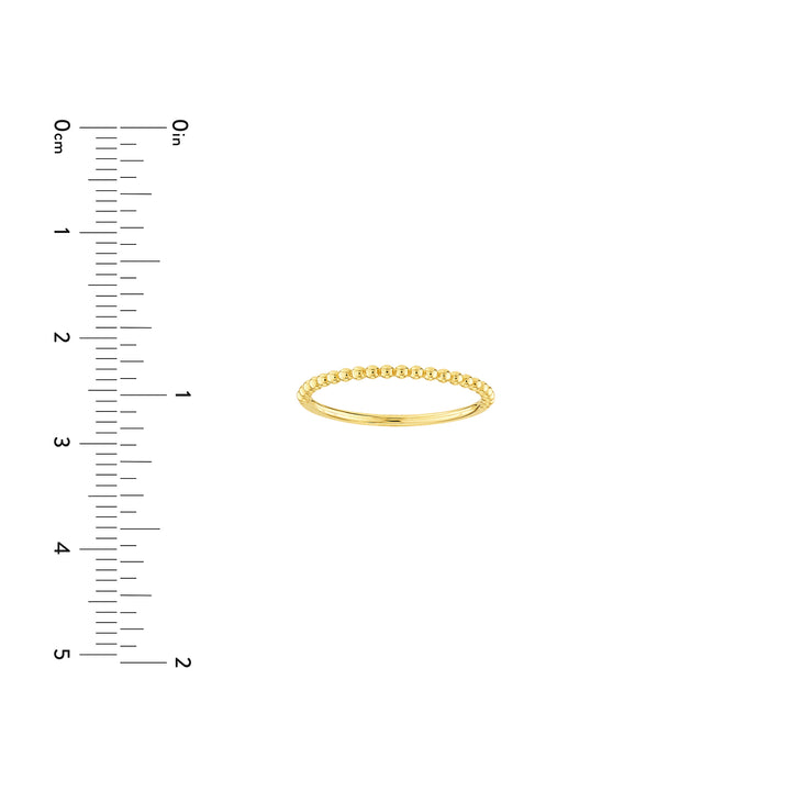 Beaded Single Row Ring