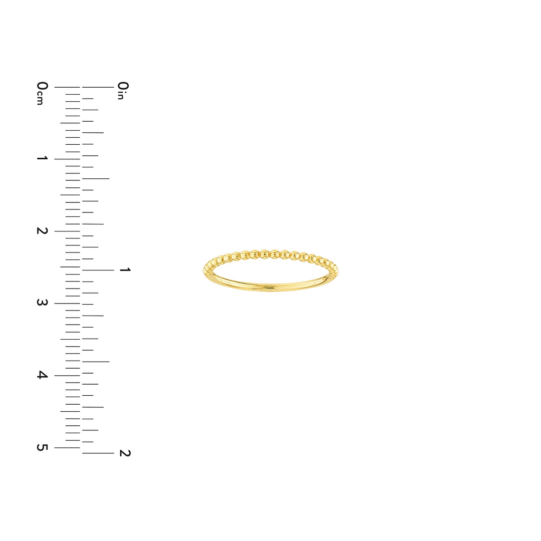 Beaded Single Row Ring
