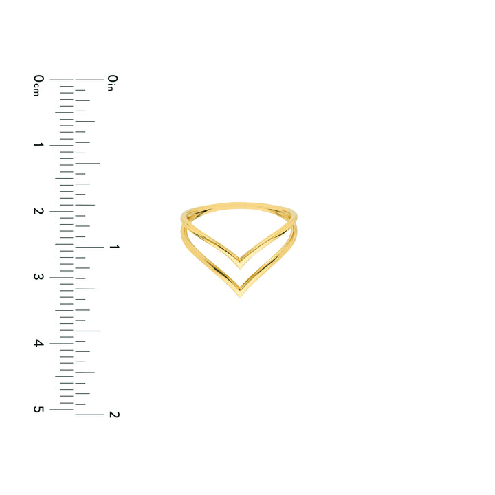 Double Chevron Wire Ring