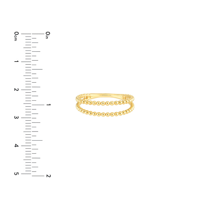 Double Beaded Wire Ring