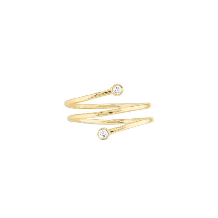 Diamond Wrap Around Bypass Ring