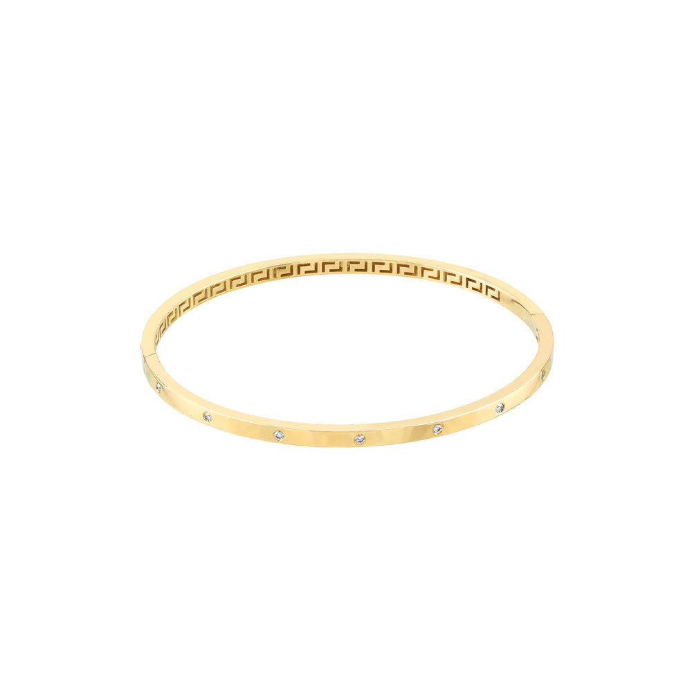 Diamond Square Tube Bangle