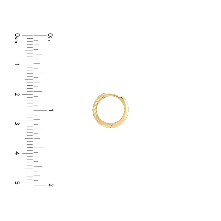 Chevron Twisted Hinge Hoops