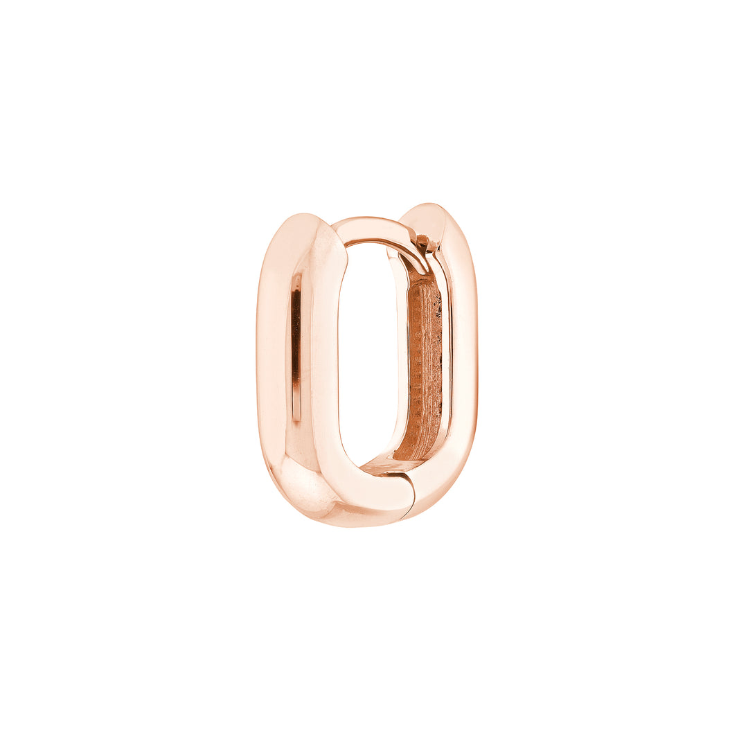 12mm Oblong Polished Mini Hoops