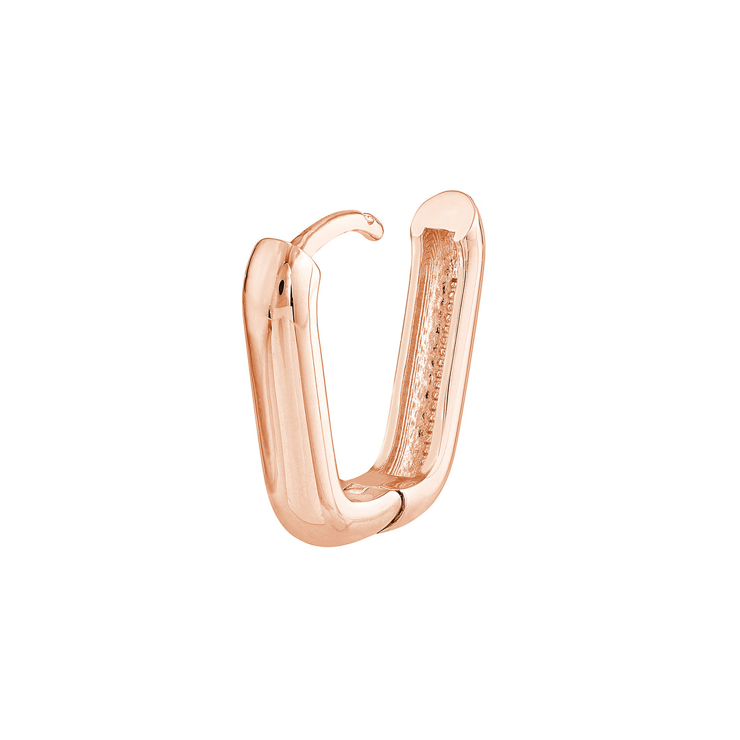 15mm Oblong Polished Mini Hoops