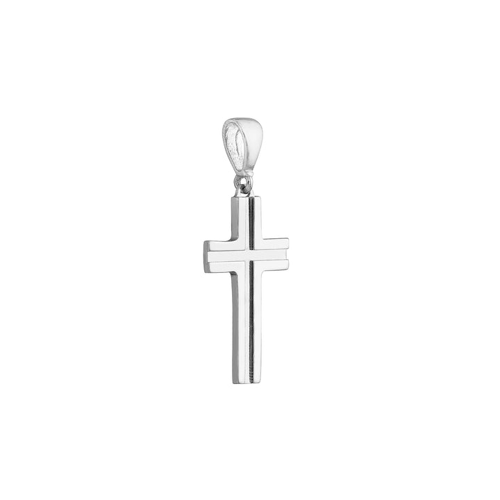 Small Polished Grooved Cross