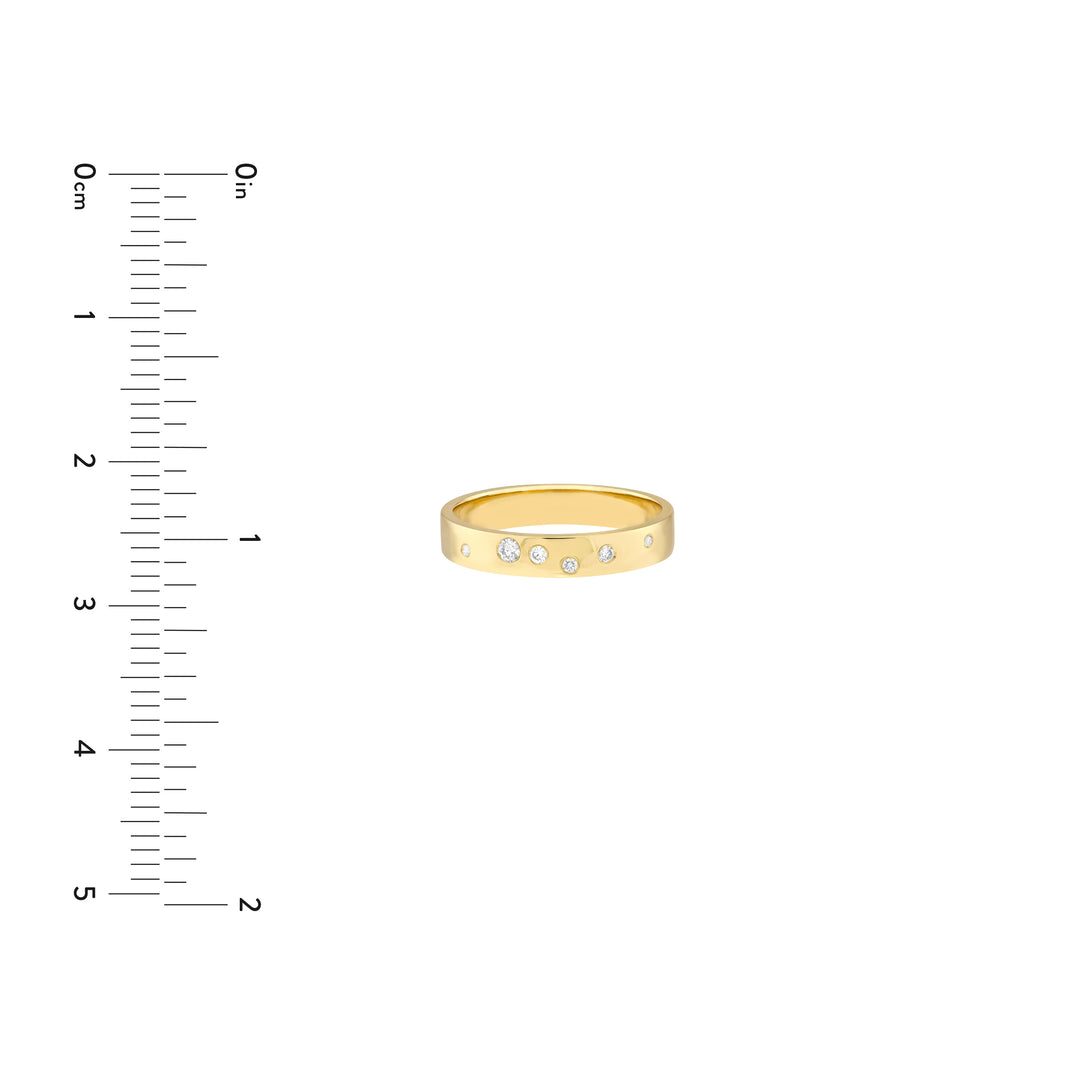 Scattered Diamond Polished Band