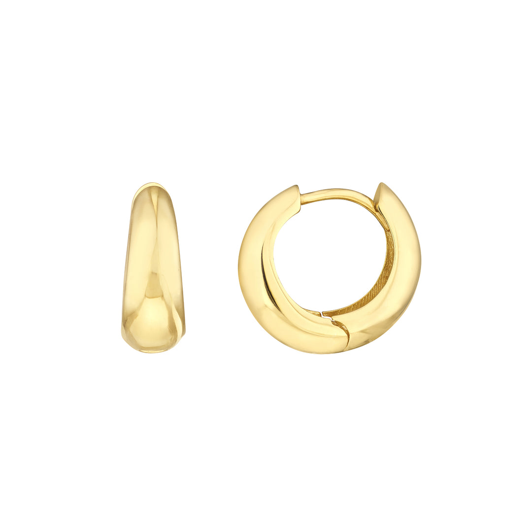 Graduated Small Puff Hoop Earrings