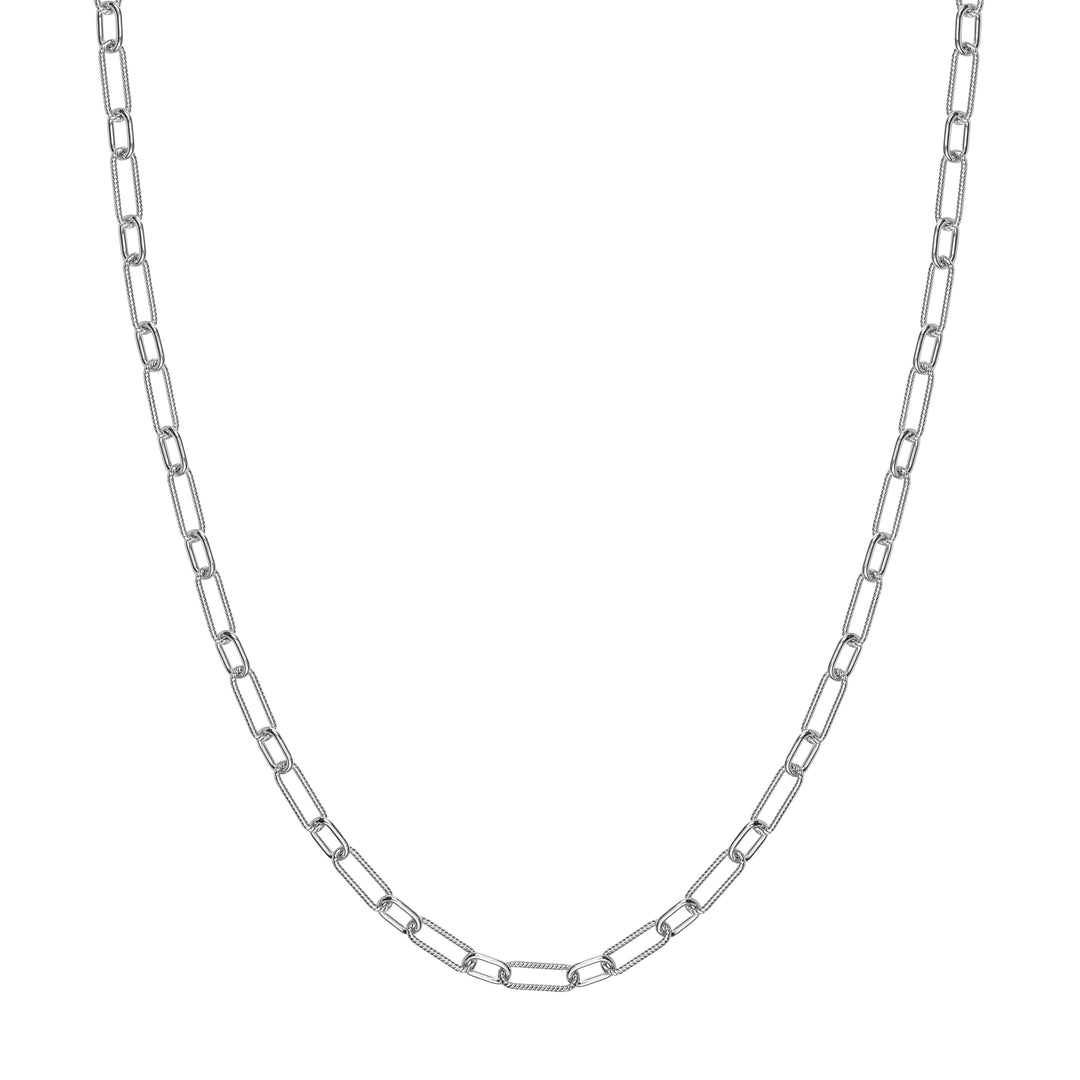 4.35mm Smooth and Twisted Paper Clip Chain