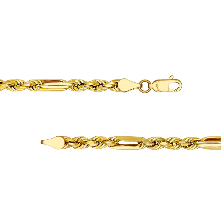 4.00mm D/C Hollow Figarope Milano Chain