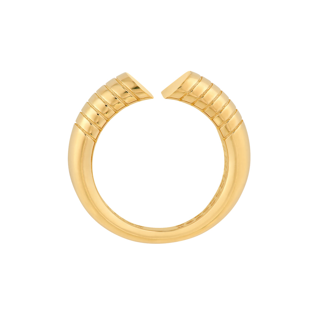 Split Heart Diamond Cut Ring
