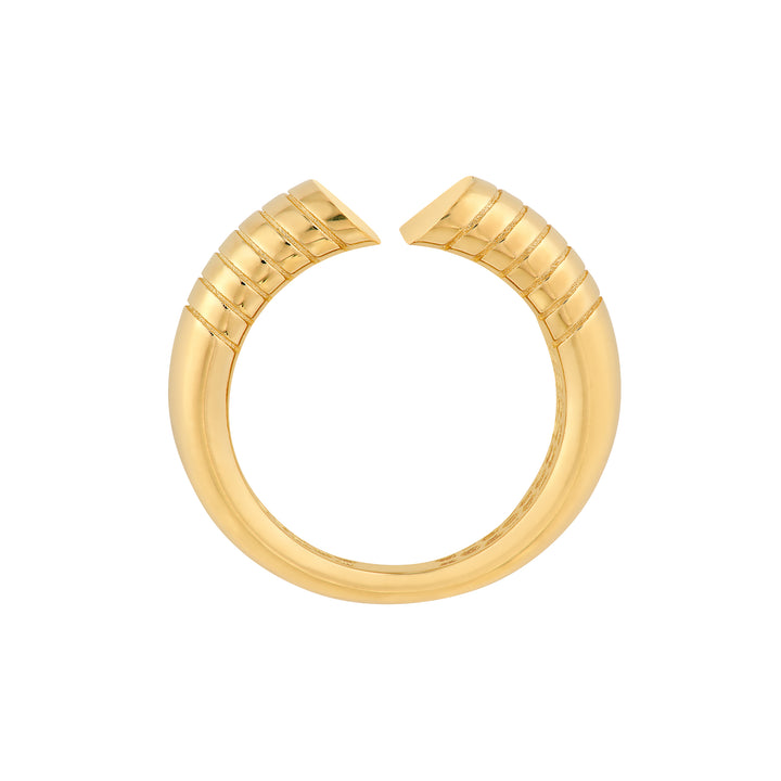 Split Heart Diamond Cut Ring