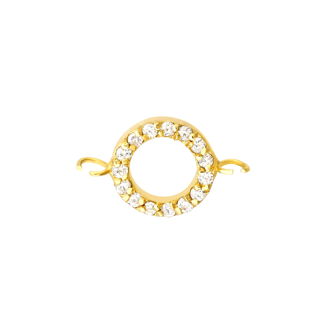 Diamond Circle Spool Charm