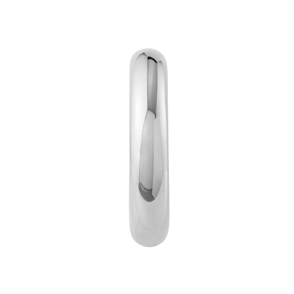 6x30mm Polished Open Hoop Earrings