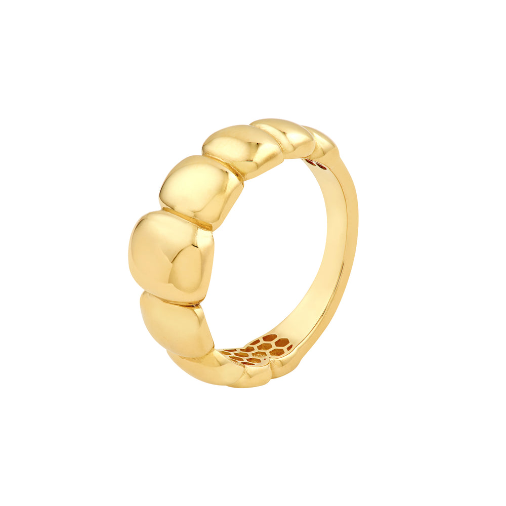 Graduated Puffy Rectangle Ring