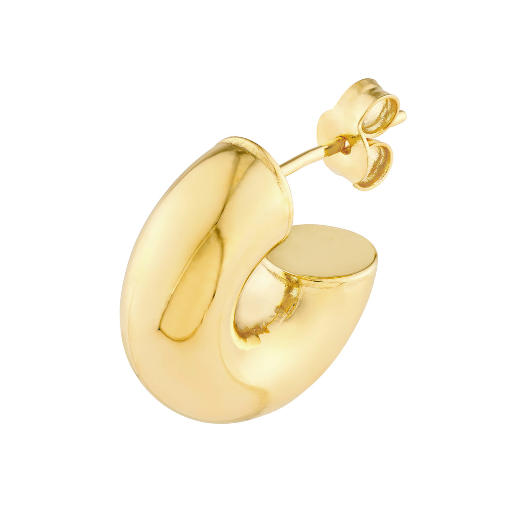 4mm ID Polished Open Hoop Earrings