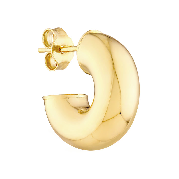 4mm ID Polished Open Hoop Earrings