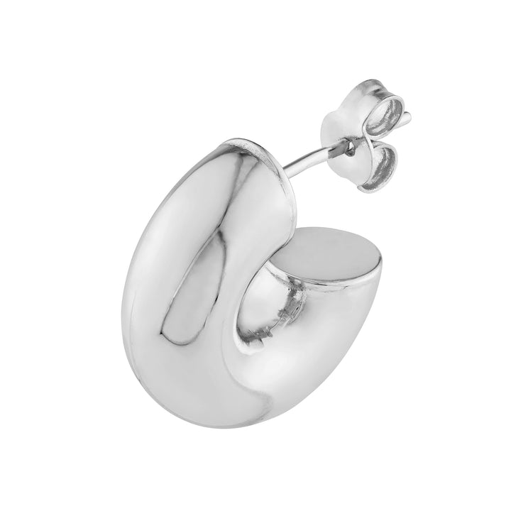 4mm ID Polished Open Hoop Earrings